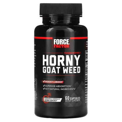 Force Factor, Fundamentals, Horny Goat Weed, 60 Capsules - Ultimate Sup Singapore
