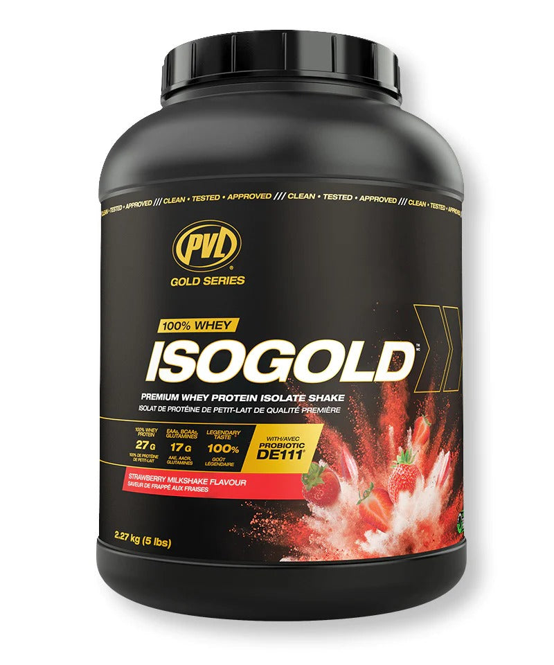 PVL Gold Series Iso Gold, 100% Whey Protein Isolate & Hydrolysate, Muscle Growth Support, Muscle Recovery, 2-5lbs - Ultimate Sup Singapore