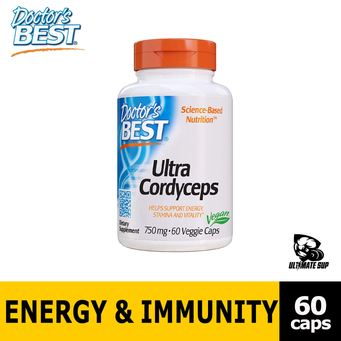 Doctors Best Ultra Cordyceps | 60 Veggie Caps - Ultimate Sup Singapore