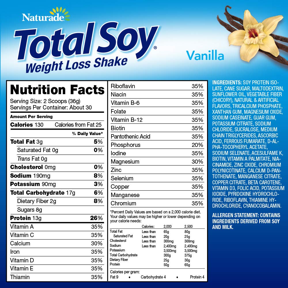 Naturade, Total Soy, Weight Loss Shake, 540g - Ultimate Sup Singapore