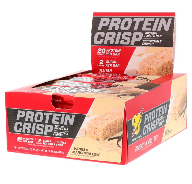 BSN, Protein Crisp, 12 Bars, 57g - Ultimate Sup Singapore